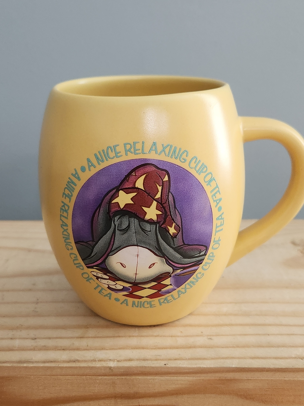Disney Eeyore A Nice Relaxing Cup of Tea Mug with Sleepy Eeyore